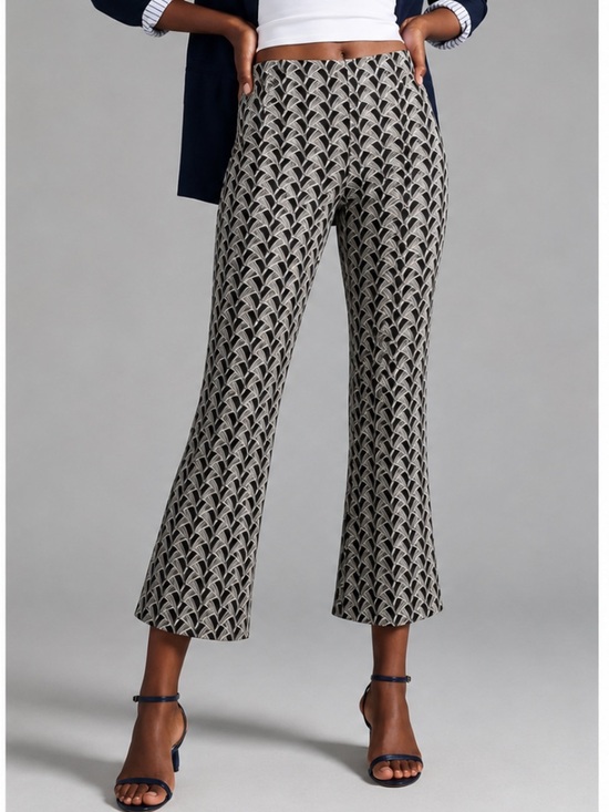 Anthropologie Pants - Anthropologie Maeve Margot Geo Print Kick Flare Crop